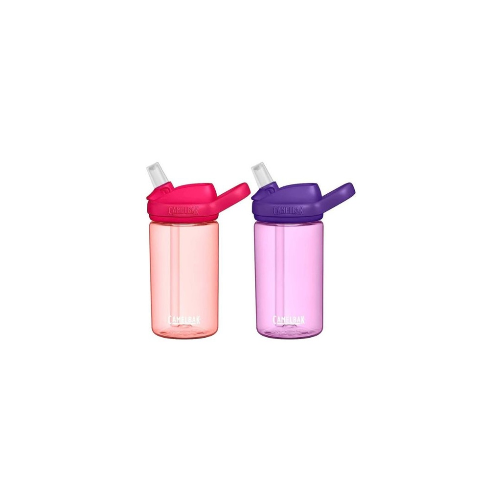 eddy+ Kids 14oz 2-Pack, Grapefruit/Dusty Lavender CAMELBAK KIDS BOTTLE 2023